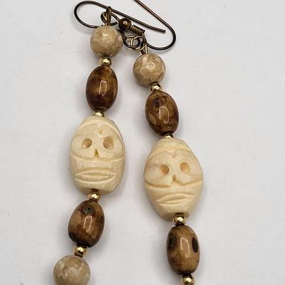 (3) Pairs Asian Themed Dangle Earrings