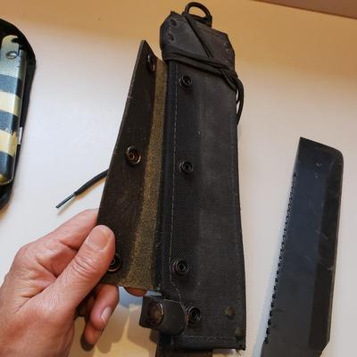 Ontario Spec Plus Survival Machete, Pac-Ax and More Survival Tools (L-KD)