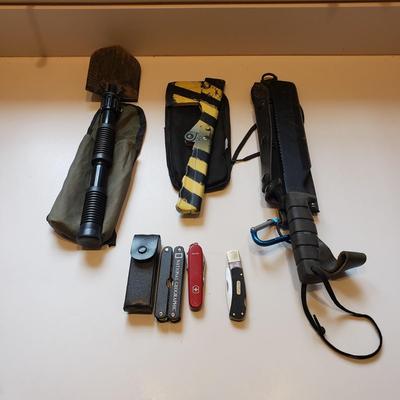 Ontario Spec Plus Survival Machete, Pac-Ax and More Survival Tools (L-KD)
