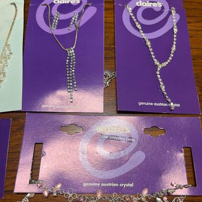 10 crystal necklaces