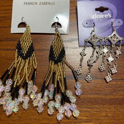 Pierced earrings & one necklace