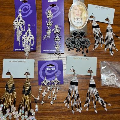 Pierced earrings & one necklace