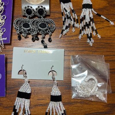 Pierced earrings & one necklace