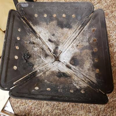 Two Snow Peak Collapsible Fireplaces, Fire Poker and More (C-KD)