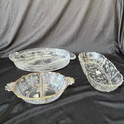 Lot 16 Fostoria Trays