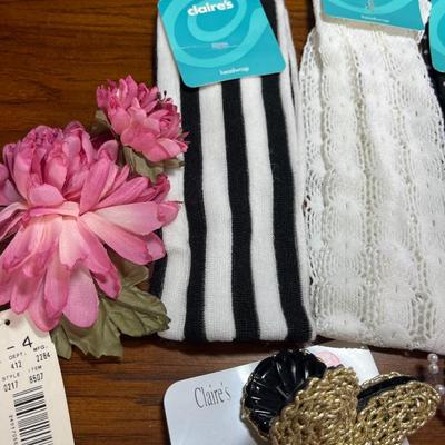 Assorted hair bands, etc