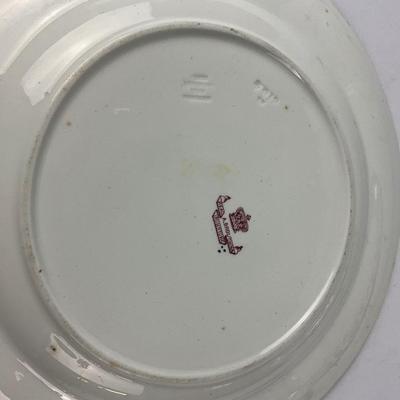 576 A Bros. Lincoln England Ironstone Platter & Plate