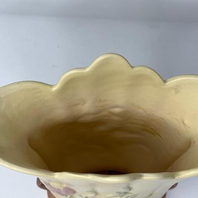 Vintage HULL Art Tulip Vase Pink Yellow Floral