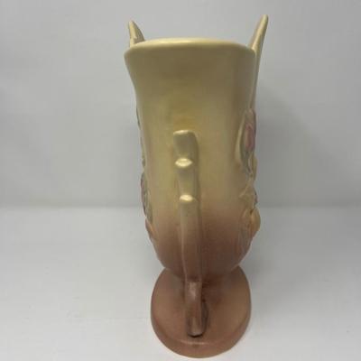 Vintage HULL Art Tulip Vase Pink Yellow Floral