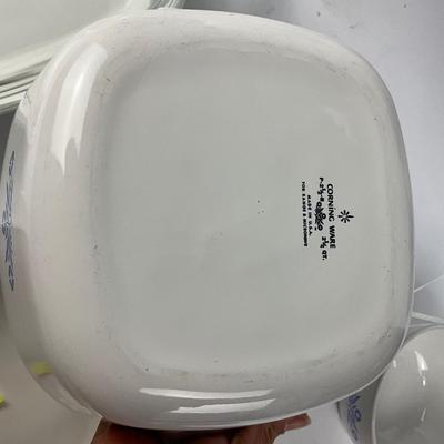 584 9 Piece Blue Cornflower Corningware Lot