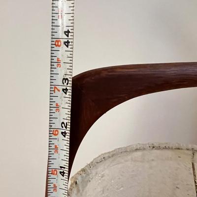 MCM Vintage Teak Desk Lamp 43" Tall