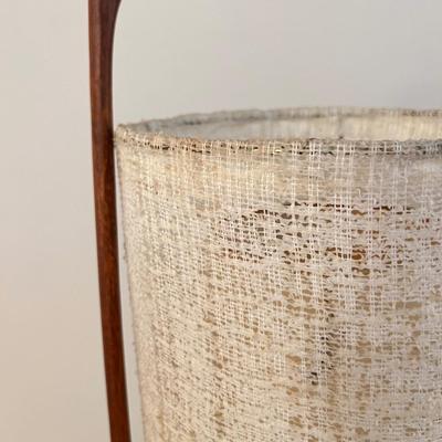 MCM Vintage Teak Desk Lamp 43" Tall
