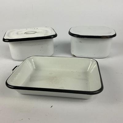 585 3 Piece Enamelware