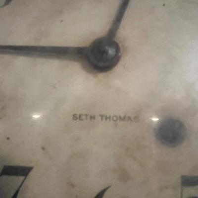 Antique Seth Thomas Pendulum Wall Clock w Key