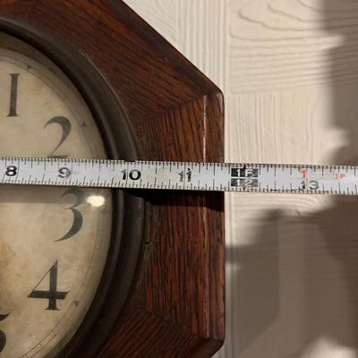Antique Seth Thomas Pendulum Wall Clock w Key