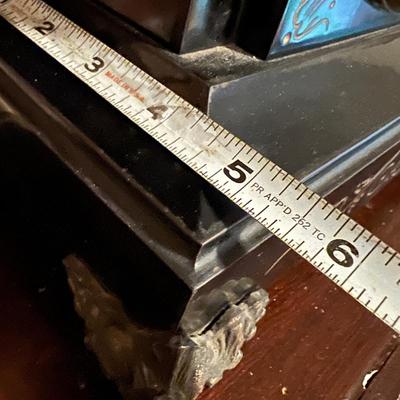 Antique Ornate Waterbury Mantle Clock w Key