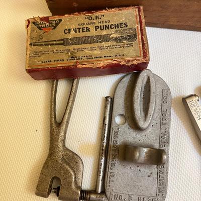 Antique Primitive Tool Box WITH Contents