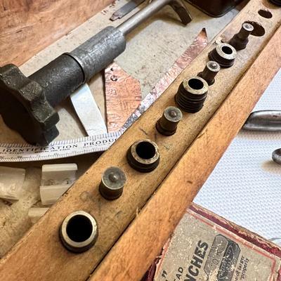 Antique Primitive Tool Box WITH Contents