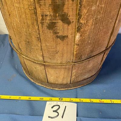 Vintage Wooden Barrel