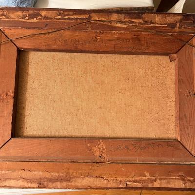 Vintage Original Signed Oil on Canvas Framed Art c. 1948