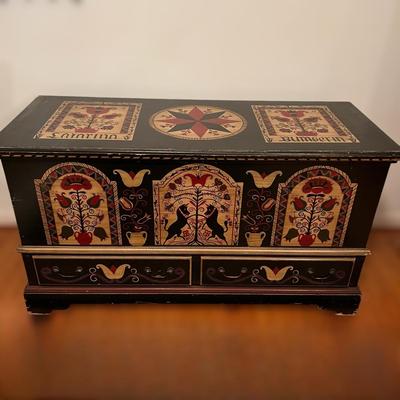 Pennsylvania Dutch Amish Blanket Chest
