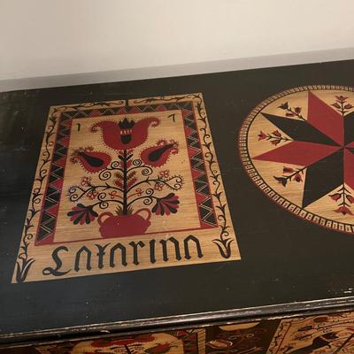 Pennsylvania Dutch Amish Blanket Chest