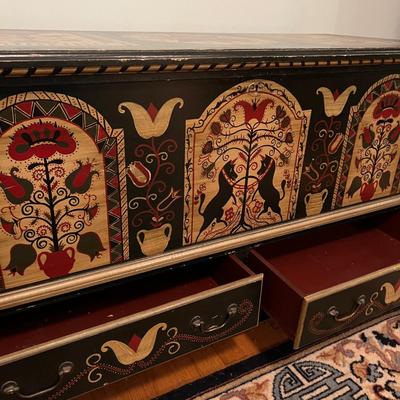 Pennsylvania Dutch Amish Blanket Chest