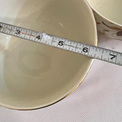 4 Halls Superior Jewel Tea Autumn Leaf Vintage Bowls - 3 Nesting + 1
