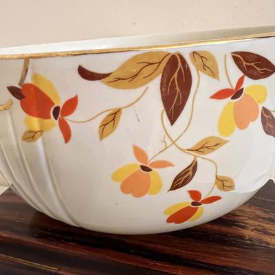 4 Halls Superior Jewel Tea Autumn Leaf Vintage Bowls - 3 Nesting + 1