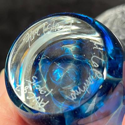 Lot 21 Orrefors UFO votive & art glass votive