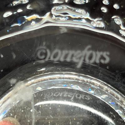 Lot 21 Orrefors UFO votive & art glass votive