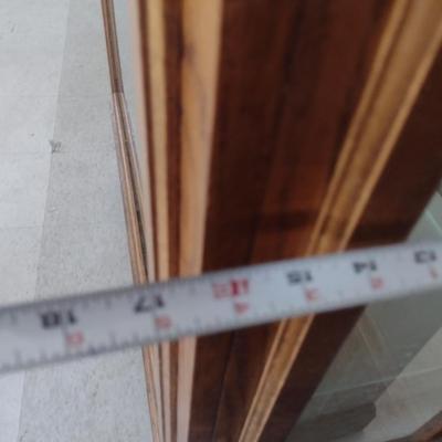 Lighted Wood and Glass Display Cabinet
