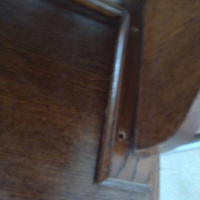 Wooden and Glass Sideboard with Storage Hutch Top