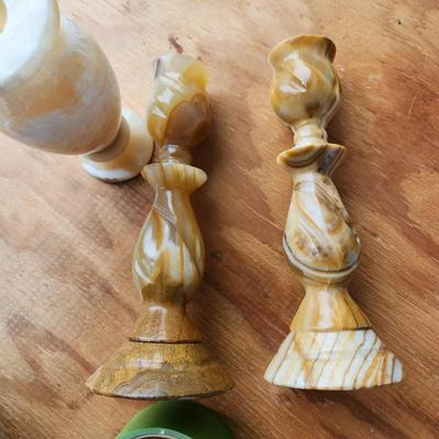 3 Stone Candlestick Holders