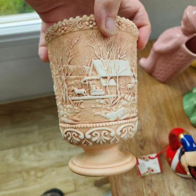 Lot of Pottery Vases Portugal , Lefton's Radio City ,