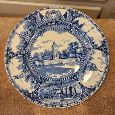 Lot of Collectible Plates Bradford House, 1984 Campbells Winter Olympics Corelle, Vernon Kilns Long Beach Ca., Lincoln's Gettysburg