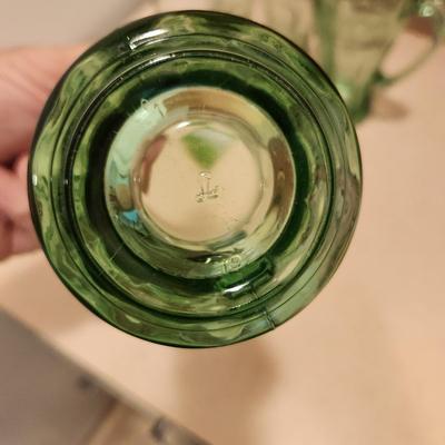 Green Coca-Cola Coke Glasses Libby