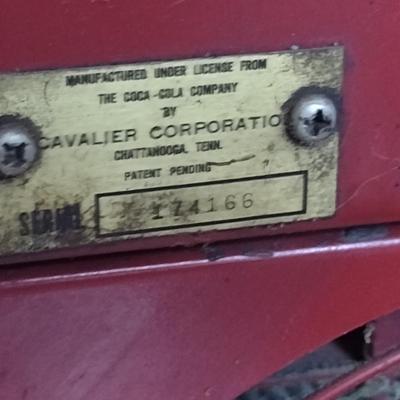 Vintage MCM Two Door Floor Model Coca-Cola Cooler (Cavalier Corporation)