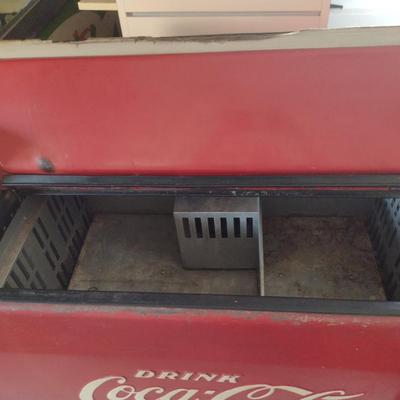 Vintage MCM Two Door Floor Model Coca-Cola Cooler (Cavalier Corporation)