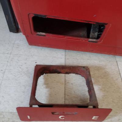Vintage MCM Two Door Floor Model Coca-Cola Cooler (Cavalier Corporation)