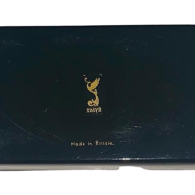 1999 Russian Troika Lacquered Box - Sleigh/Horses from the Lucy Maxym Collection