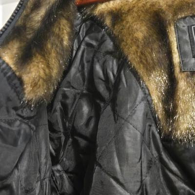 Ladies Hooded Faux Fur Lined Outbrook Woman Coat