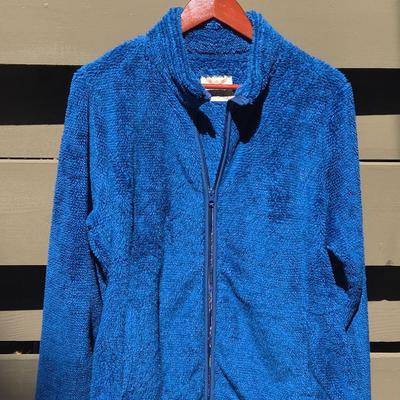 Faded Glory Blue Soft Fuzzy Jacket