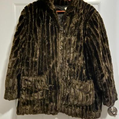 White Stag Faux Fur Coat