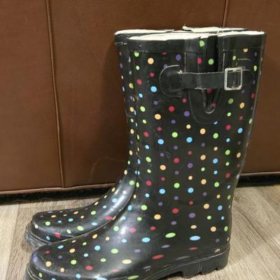 Polka Dot Rubber Boots