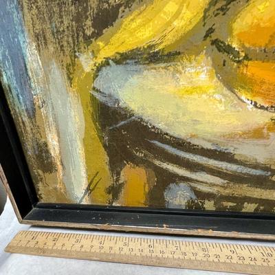 Framed Art: Original Oil Serigraph, "Open Window 2"