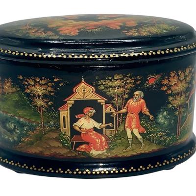 Vintage Russian Lacquered Box