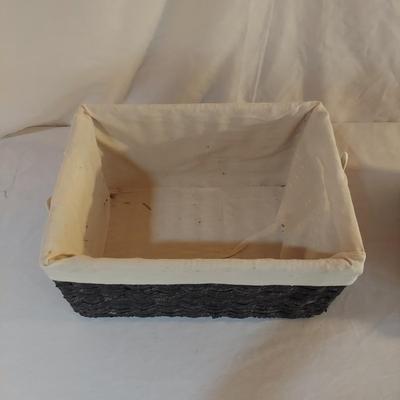 Four Wicker Storage Baskets (L-BBL)