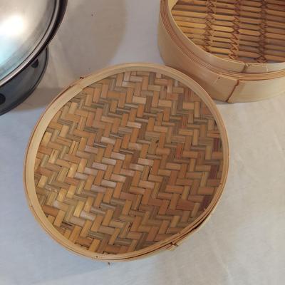 Bamboo Steamer w/ Wok (L-BBL)