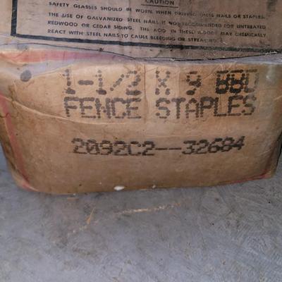 Box of fence staples